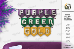 Mardi Gras Banner Laser Cut.Mardi Gras Wall Decor SVG Product Image 1