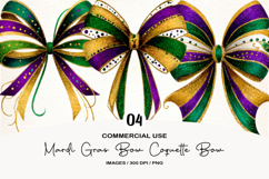 Mardi Gras Bow Coquette Bow Mardi Gras Product Image 1