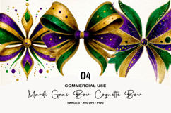 Mardi Gras Bow Coquette Bow Mardi Gras Clipart Product Image 1