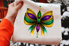Mardi Gras Bow Coquette Bow Mardi Gras Clipart Product Image 2