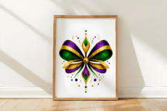 Mardi Gras Bow Coquette Bow Mardi Gras Clipart Product Image 3