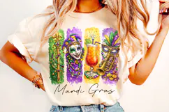 Mardi Gras Brushstroke PNG, Fleur De Lis PNG, King Cake PNG Product Image 2