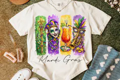 Mardi Gras Brushstroke PNG, Fleur De Lis PNG, King Cake PNG Product Image 5