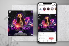 Mardi Gras Celebration Instagram Flyer Product Image 1