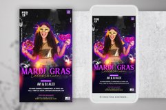 Mardi Gras Celebration Instagram Flyer Product Image 2