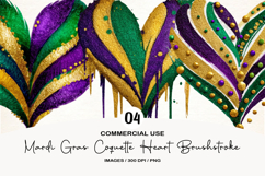 Mardi Gras Coquette Heart Brushstroke Product Image 1