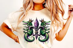 Mardi Gras Crocodile PNG, Mardi Gras Sublimation, Mardi Gras Product Image 2
