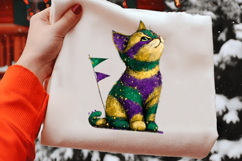 Mardi Gras Cute Kitty Clipart Product Image 2