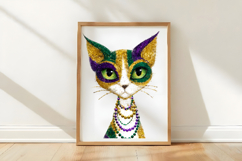Mardi Gras Cute Kitty Clipart Product Image 3