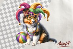 Mardi Gras clipart bundle / Funny dog clipart bundle PNG Product Image 9