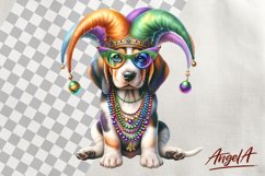 Mardi Gras clipart bundle / Funny dog clipart bundle PNG Product Image 4