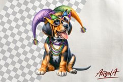 Mardi Gras clipart bundle / Funny dog clipart bundle PNG Product Image 5