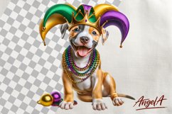 Mardi Gras clipart bundle / Funny dog clipart bundle PNG Product Image 6