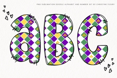 Doodle Mardi Gras Alphabet PNG Clipart Product Image 2