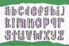 Doodle Mardi Gras Alphabet PNG Clipart Product Image 3