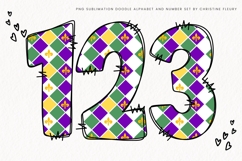 Doodle Mardi Gras Alphabet PNG Clipart Product Image 5
