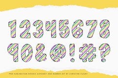 Doodle Mardi Gras Alphabet PNG Clipart Product Image 6