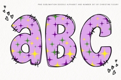 Purple Mardi Gras Alphabet PNG Clipart Product Image 2