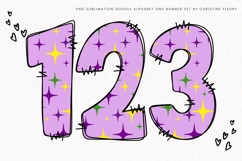 Purple Mardi Gras Alphabet PNG Clipart Product Image 5