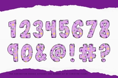Purple Mardi Gras Alphabet PNG Clipart Product Image 6