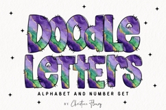Watercolor Mardi Gras Alphabet PNG Clipart Product Image 1