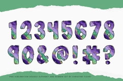 Watercolor Mardi Gras Alphabet PNG Clipart Product Image 6