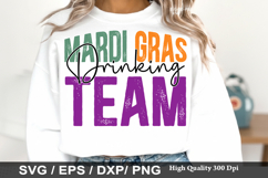 Mardi Gras Drinking Team - Mardi Gras SVG Design Product Image 1