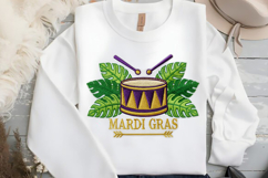 Mardi Gras Drum and Feathers Design Product Image 2