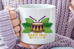 Mardi Gras Drum and Feathers Design Product Image 3