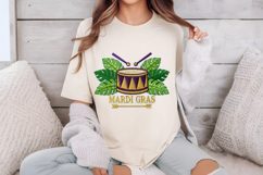Mardi Gras Drum and Feathers Design Product Image 4