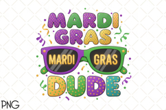 Mardi Gras Dude Clipart Design PNG Product Image 1