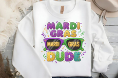 Mardi Gras Dude Clipart Design PNG Product Image 2