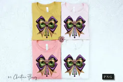 Mardi Gras Coquette Bow PNG | Mardi Gras Png Product Image 7