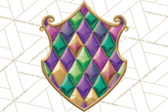 Mardi Gras Street Parade Clipart with Masks Feathers PNG Product Image 5