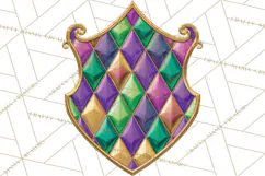 Mardi Gras Street Parade Clipart with Masks Feathers PNG Product Image 5