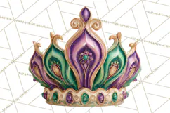 Mardi Gras Street Parade Clipart with Masks Feathers PNG Product Image 3