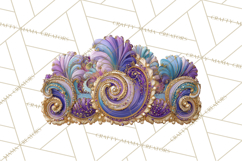 Mardi Gras Street Parade Clipart with Masks Feathers PNG Product Image 5