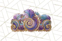 Mardi Gras Street Parade Clipart with Masks Feathers PNG Product Image 5