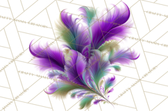 Mardi Gras Street Parade Clipart with Masks Feathers PNG Product Image 2