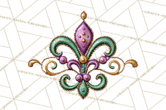 Mardi Gras Street Parade Clipart with Masks Feathers PNG Product Image 3