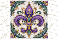 Mardi Gras Street Parade Clipart with Masks Feathers PNG Product Image 5