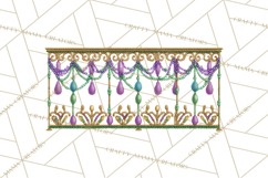 Mardi Gras Street Parade Clipart with Masks Feathers PNG Product Image 2