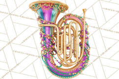 Mardi Gras Street Parade Clipart with Masks Feathers PNG Product Image 5