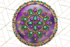 Mardi Gras Street Parade Clipart with Masks Feathers PNG Product Image 3