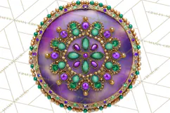 Mardi Gras Street Parade Clipart with Masks Feathers PNG Product Image 3