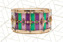 Mardi Gras Street Parade Clipart with Masks Feathers PNG Product Image 4