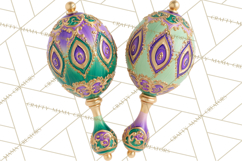 Mardi Gras Street Parade Clipart with Masks Feathers PNG Product Image 5