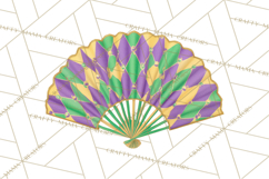 Mardi Gras Street Parade Clipart with Masks Feathers PNG Product Image 2