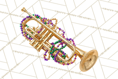 Mardi Gras Street Parade Clipart with Masks Feathers PNG Product Image 5