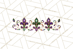 Mardi Gras Street Parade Clipart with Masks Feathers PNG Product Image 5